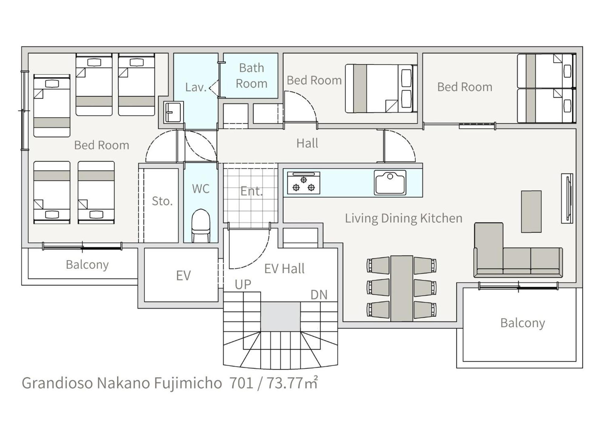 House Nakano Fujimicho - Vacation 65278v Apartment Tokyo